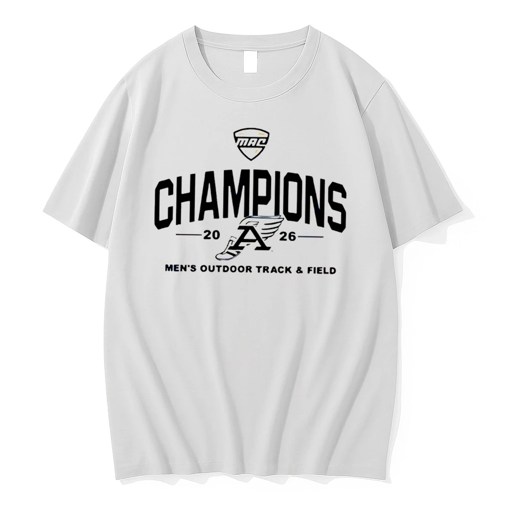 Officials Akron Zips Mac 2026 Mens Outdoor Track Field Champions Tee T Shirt Sweater Hoodie