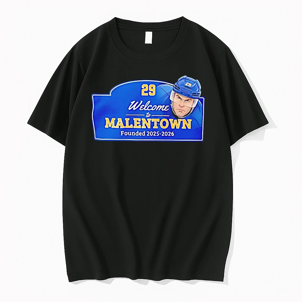 Officials Alex Lyon Buffalo Sabres Welcome To Malentown Founded 2025 2026 T Shirt Sweater Hoodie