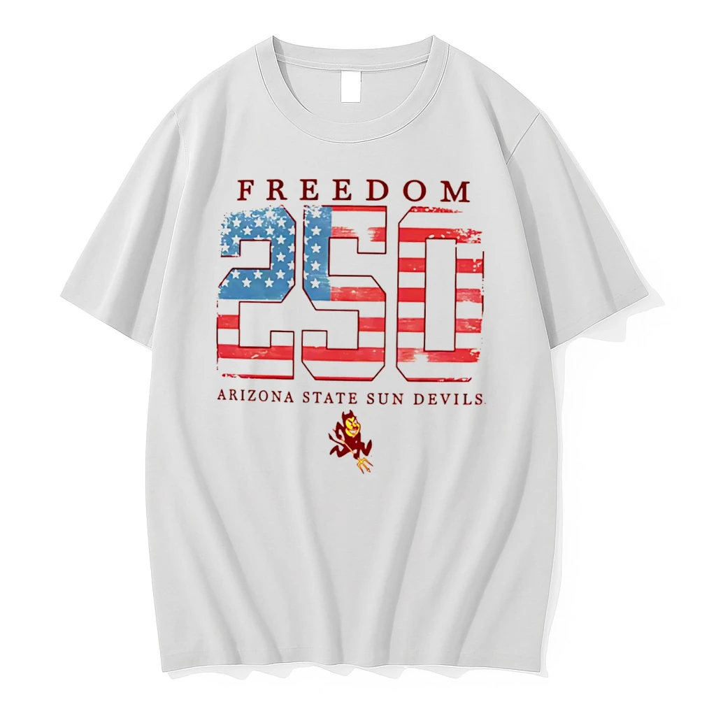 Officials Arizona State Sun Devils Americana Freedom 250th Logo Tee T Shirt Sweater Hoodie