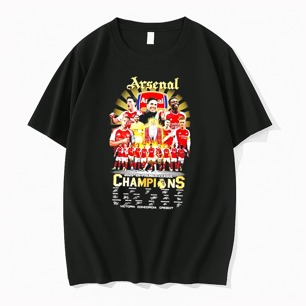 Officials Arsenal 2025 26 Premier League Champions Victoria Concordia Crescit Tee T Shirt Sweater Hoodie