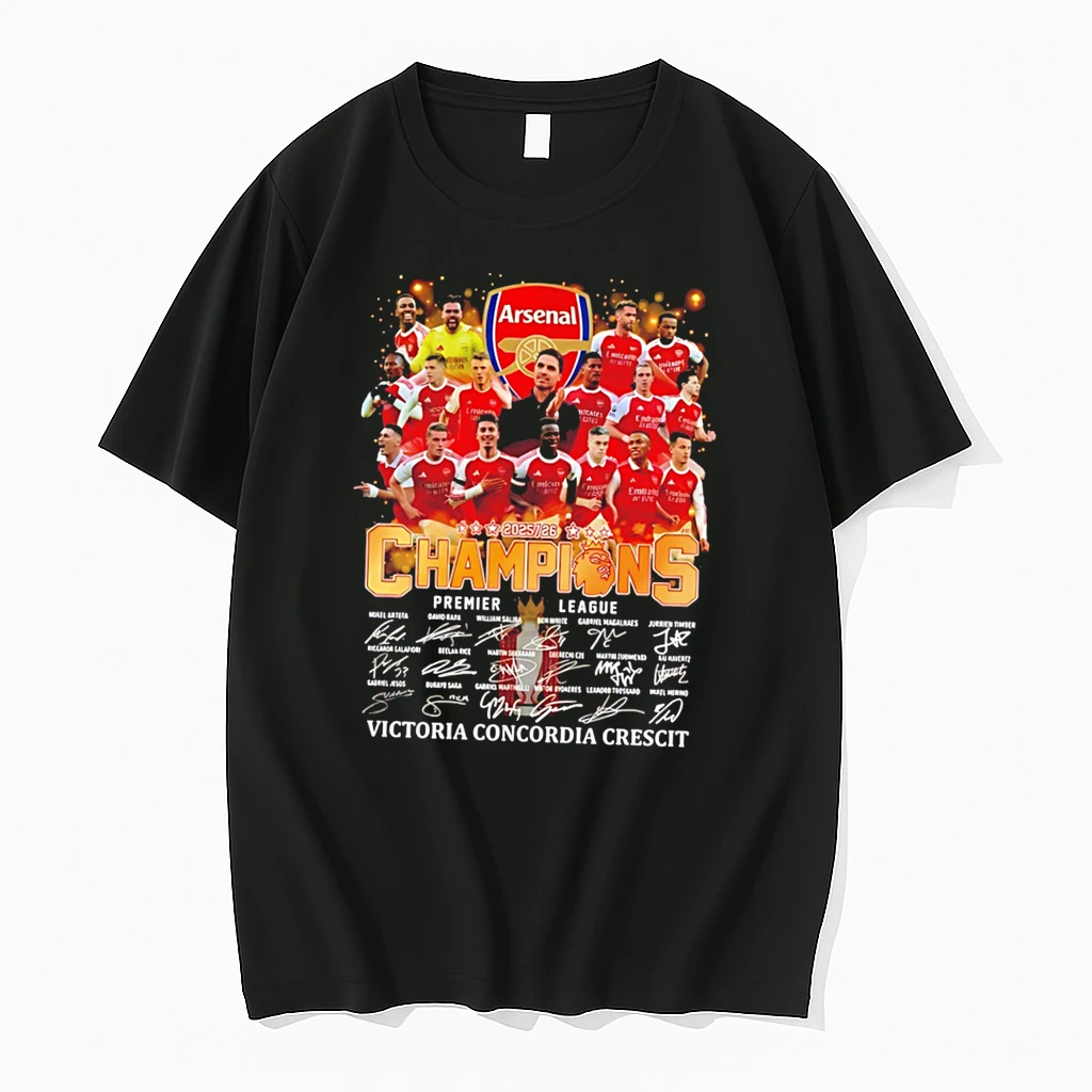 Officials Arsenal Champions 2026 Victoria Concordia Crescit Tee T Shirt Sweater Hoodie