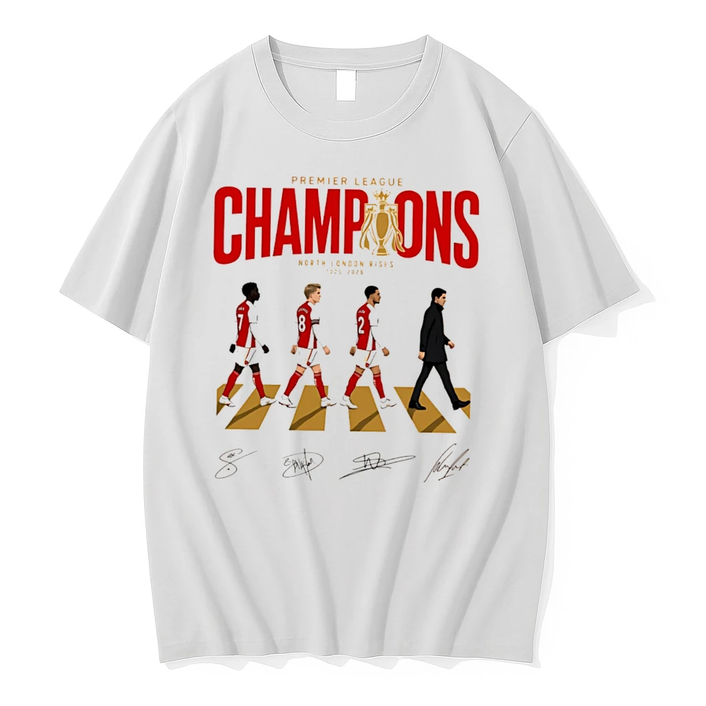 Officials Arsenal Fc 2025 2026 Premier League Champions Abbey Road Signatures Tee T Shirt Sweater Hoodie