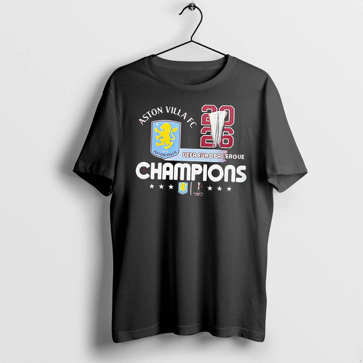 Officials Aston Villa Europa League Champions 2026 Tee T Shirt Sweater Hoodie