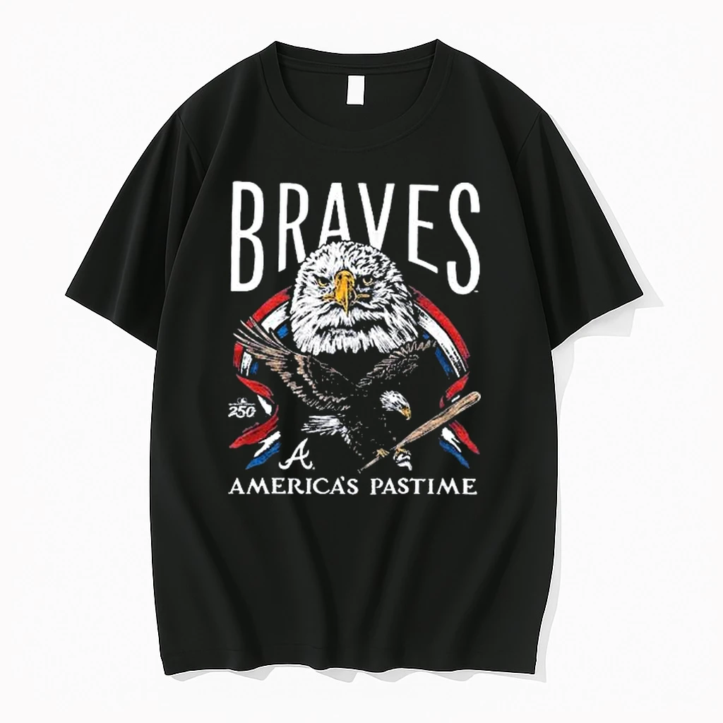 Officials Atlanta Braves Americas Pastime Tri Blend Black T Shirt Sweater Hoodie