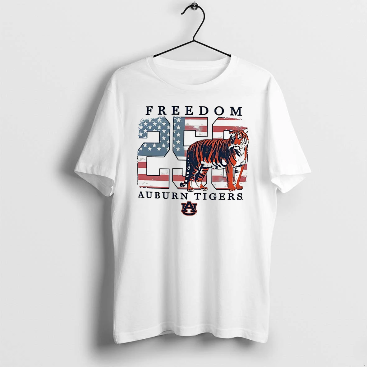 Officials Auburn Tigers Americana Freedom 250th Logo Tee T Shirt Sweater Hoodie