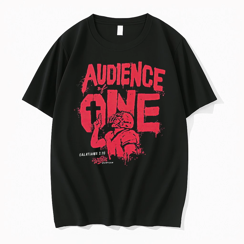 Officials Audience Of One Football Player Galatians 1 10 Faith Family Football Premium T Shirt Sweatshirt Hoodie