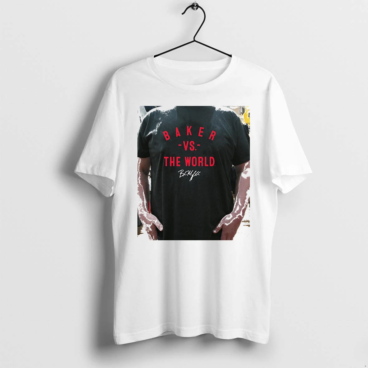 Officials Baker Mayfield Vs The World Tampa Bay Buccaneers Signature Premium T Shirt Sweatshirt Hoodie
