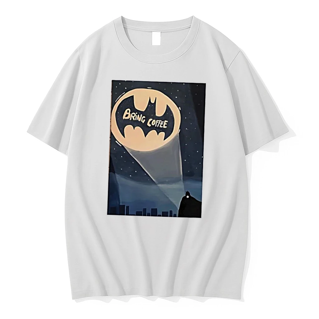 Officials Batman Bring Coffee Bat Signal Spotlight Night Sky Silhouette White Womens Premium T Shirt Sweatshirt Hoodie
