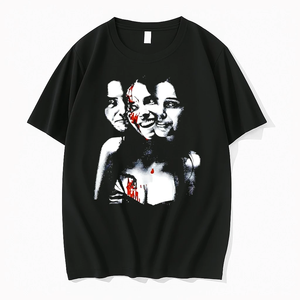 Officials Bloody Three Faces Horror Black T Shirt Sweater Hoodie