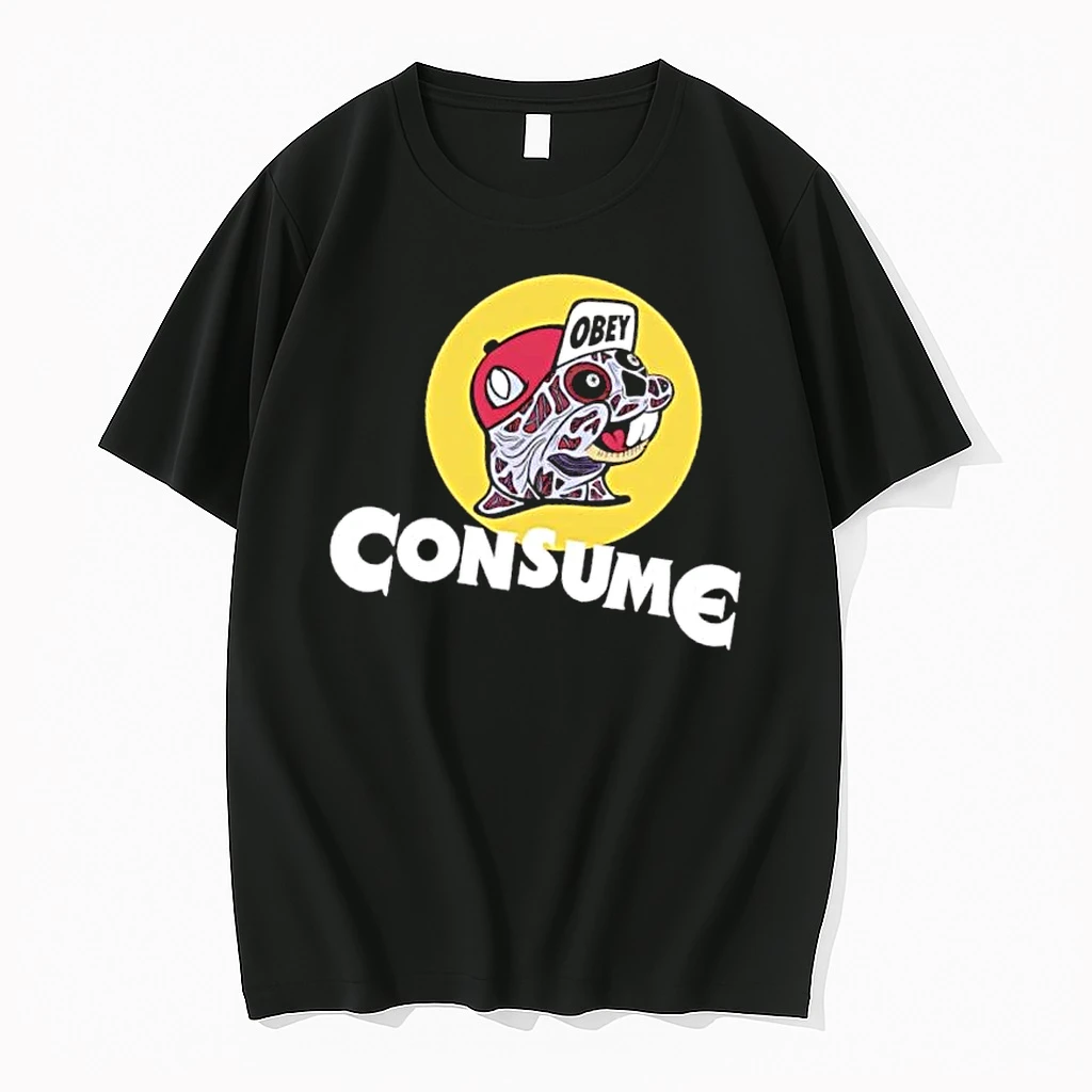 Officials Bucees Obey Consume They Live Alien Beaver Yellow Circle Cartoon Mens T Shirt Sweater Hoodie