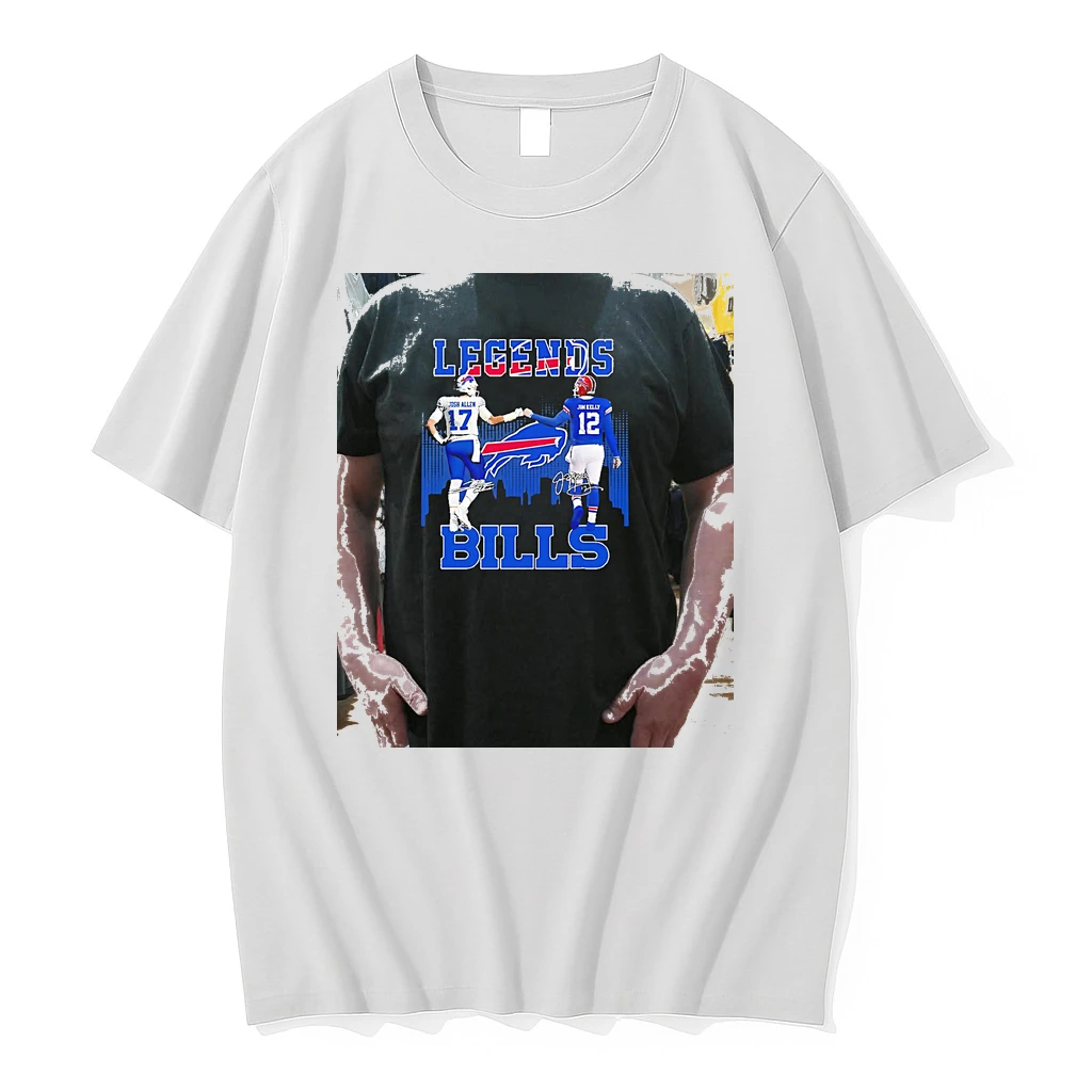 Officials Buffalo Bills Legends Bills Josh Allen And Jim Kelly Graphic Premium T Shirt Sweatshirt Hoodie