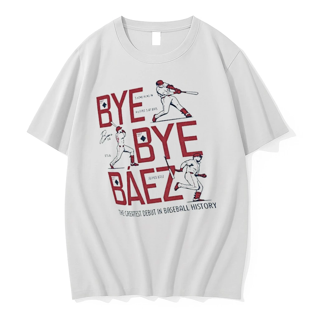 Officials Bye Bye Baez Joshua Baez Historic 3 Hr Mlb Debut T Shirt Sweater Hoodie
