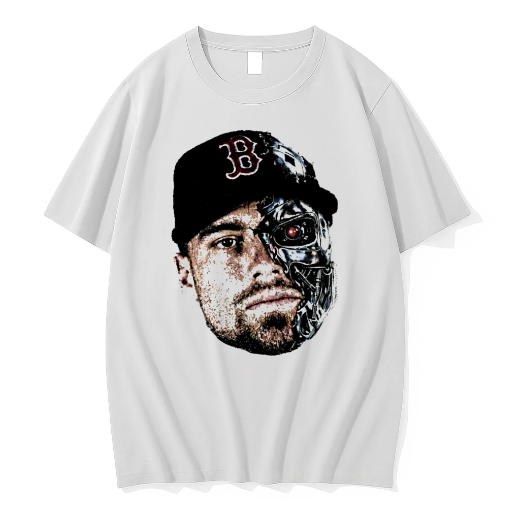 Officials Caleb Durbin Boston Red Sox Terminator Head T Shirt Sweater Hoodie