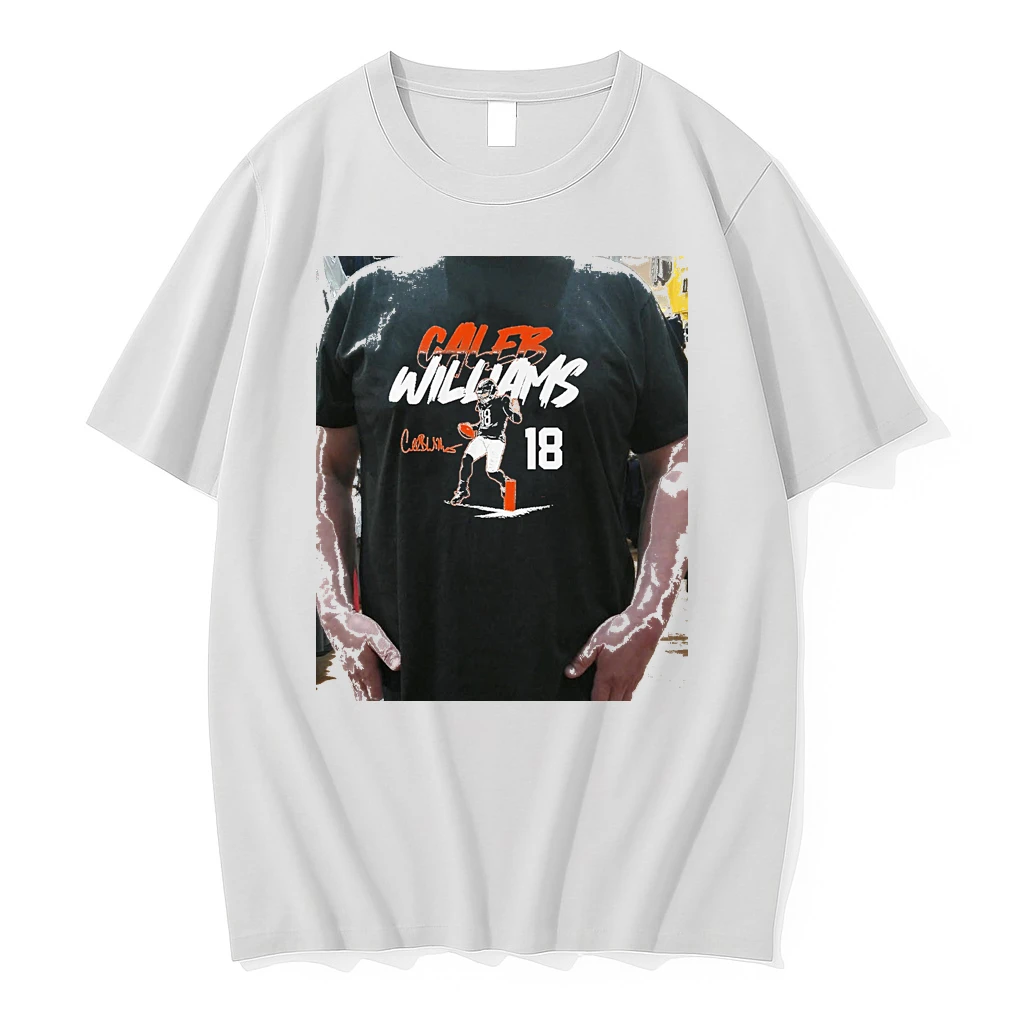 Officials Caleb Williams Chicago Bears Name Number Pose Signature Premium T Shirt Sweatshirt Hoodie