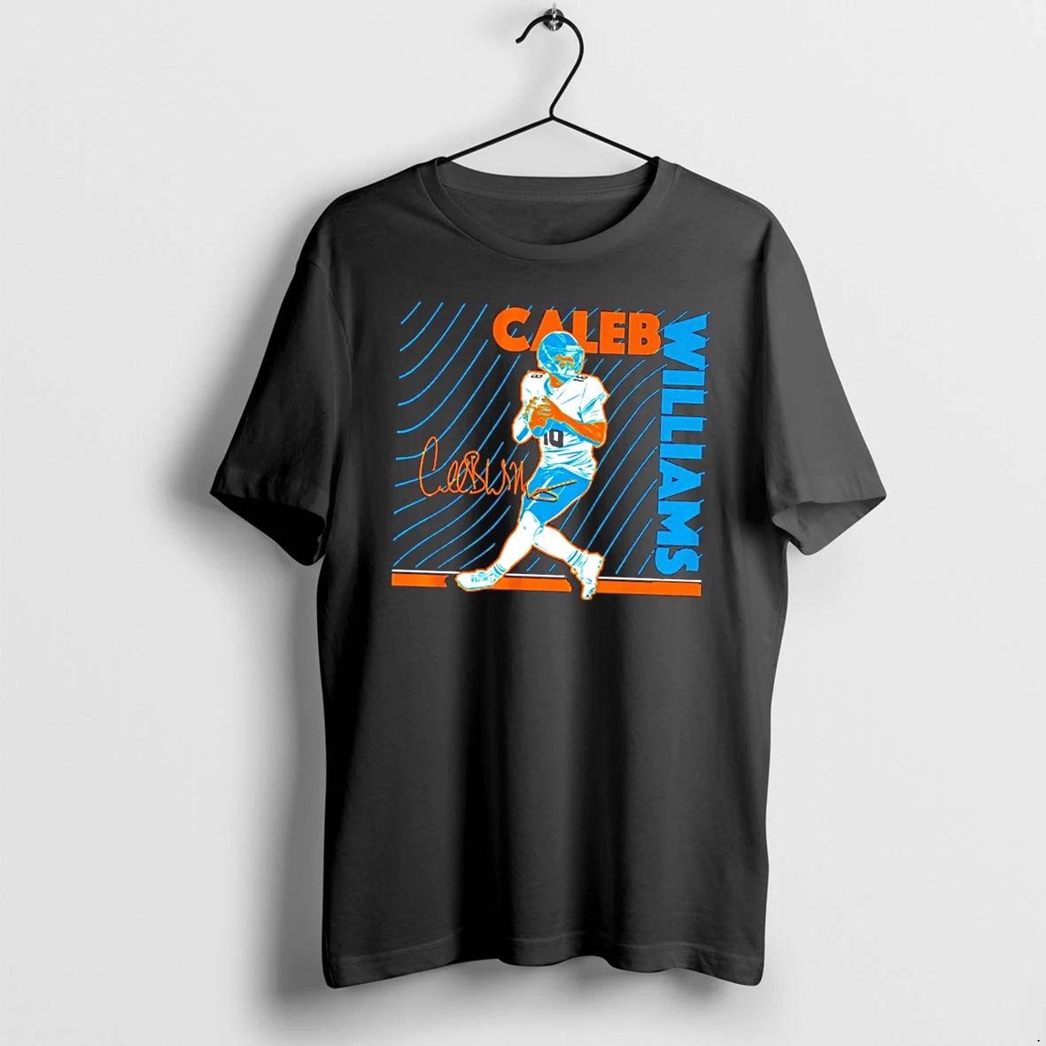 Officials Caleb Williams Chicago Bears Neon Nights Signature Tee Premium T Shirt Sweatshirt Hoodie