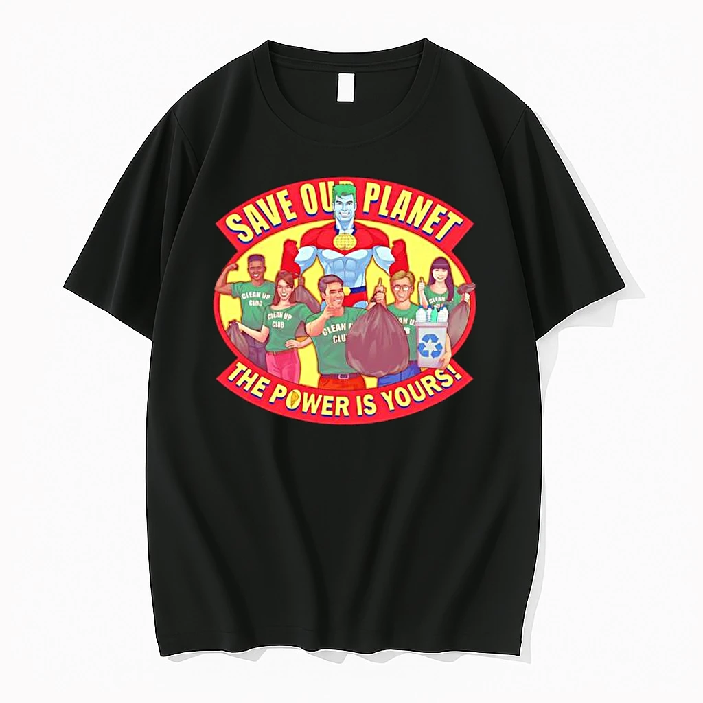 Officials Captain Planet Save Our Planet The Power Is Yours Clean Up Club Women Premium T Shirt Sweatshirt Hoodie