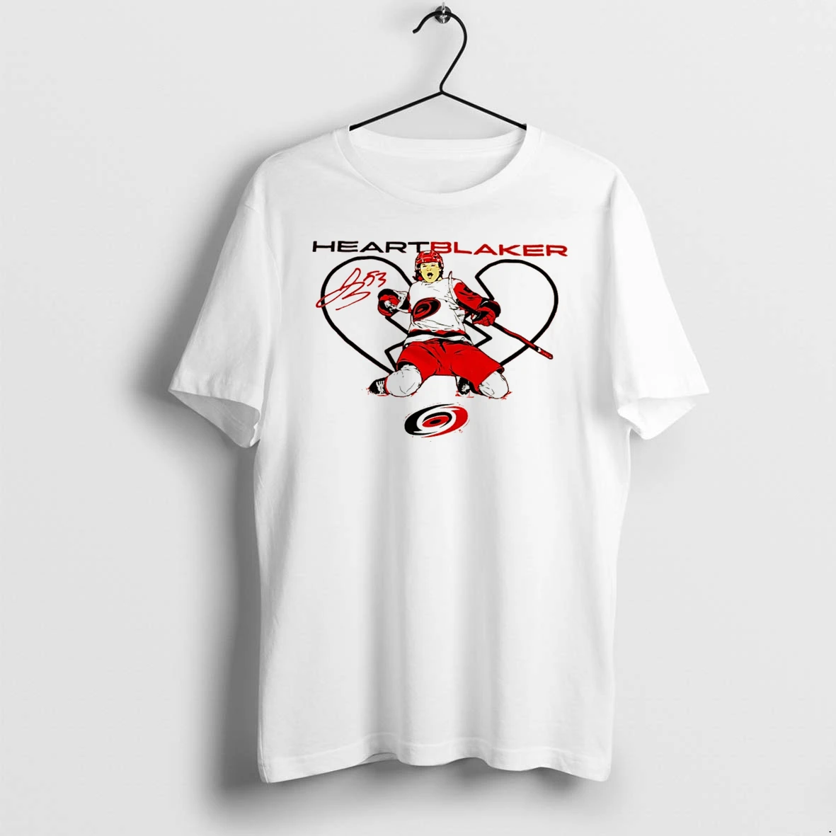 Officials Carolina Hurricanes Heartblaker Signature Tee T Shirt Sweater Hoodie