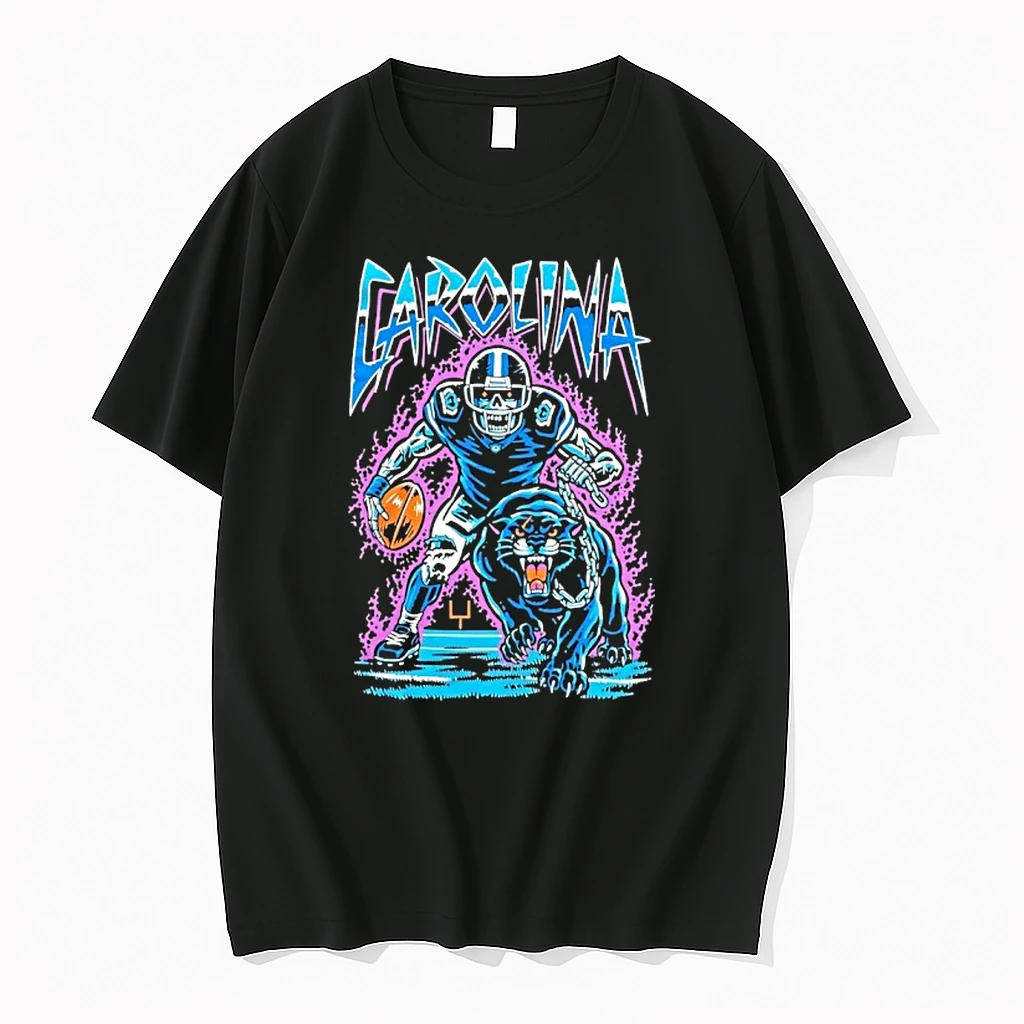 Officials Carolina Panthers Football Skeleton Player With Panther Premium T Shirt Sweatshirt Hoodie
