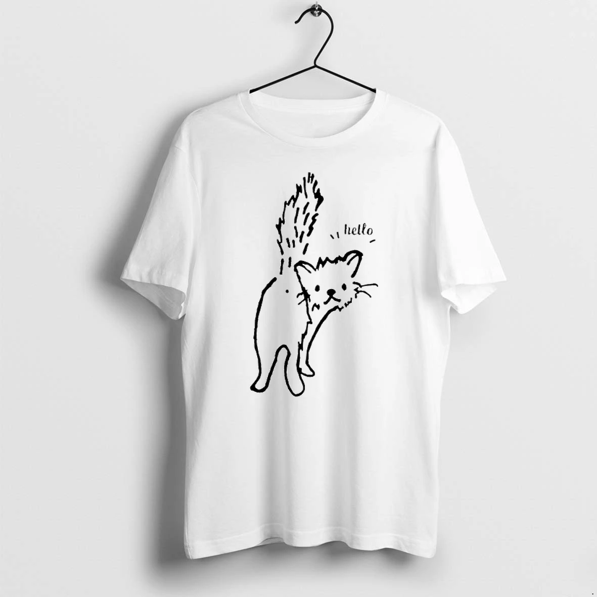 Officials Cat Showing Butt Saying Hello Premium T Shirt Sweatshirt Hoodie