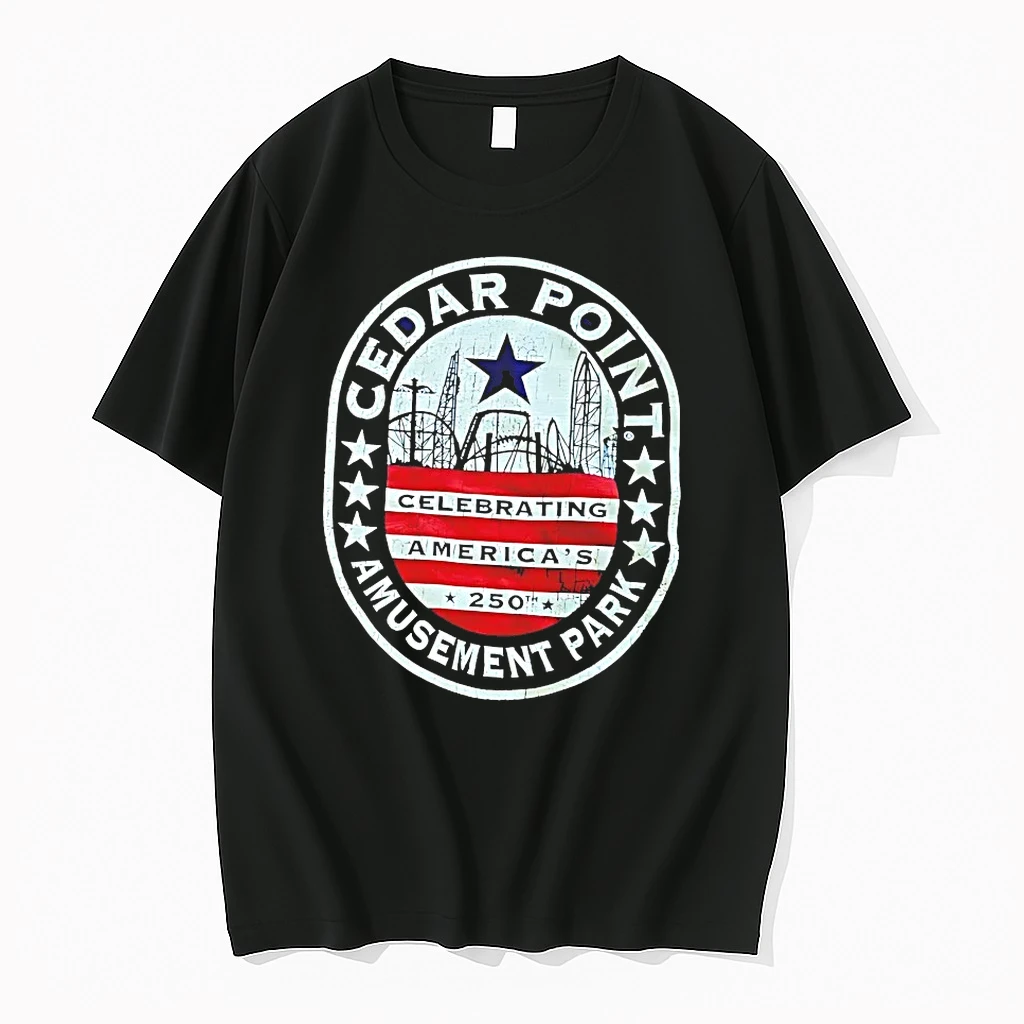 Officials Cedar Point Amusement Park Celebrating Americas 250th Anniversary T Shirt Sweater Hoodie