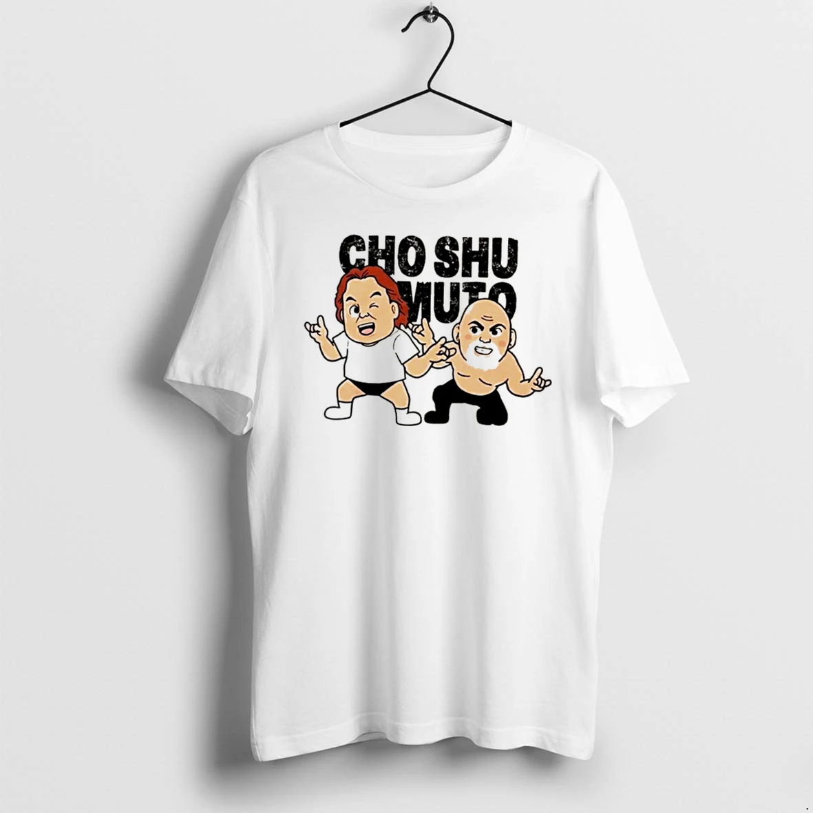 Officials Choshu Chikara Keiji Muto Super Tag Team Caricature Tee Premium T Shirt Sweatshirt Hoodie