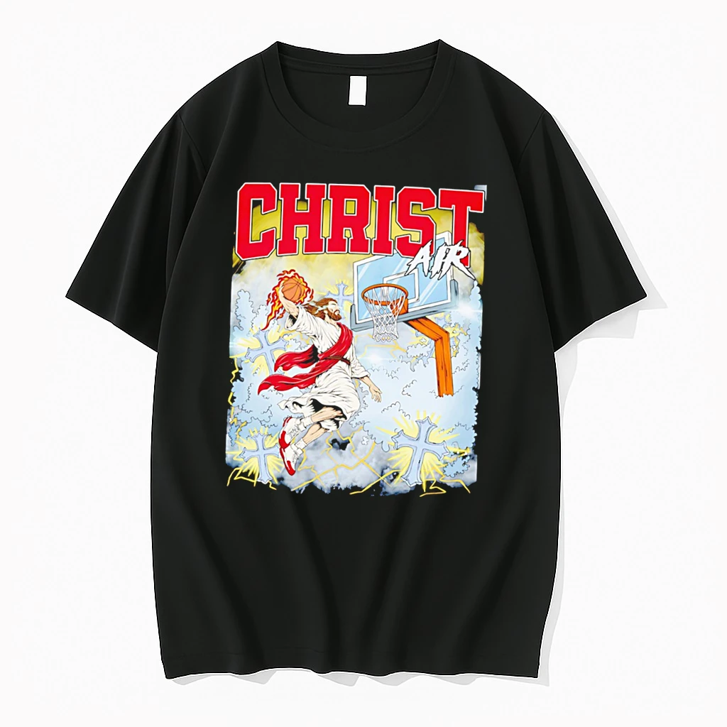 Officials Christ Air Jesus Play Basketball Graphic Tee T Shirt Sweater Hoodie
