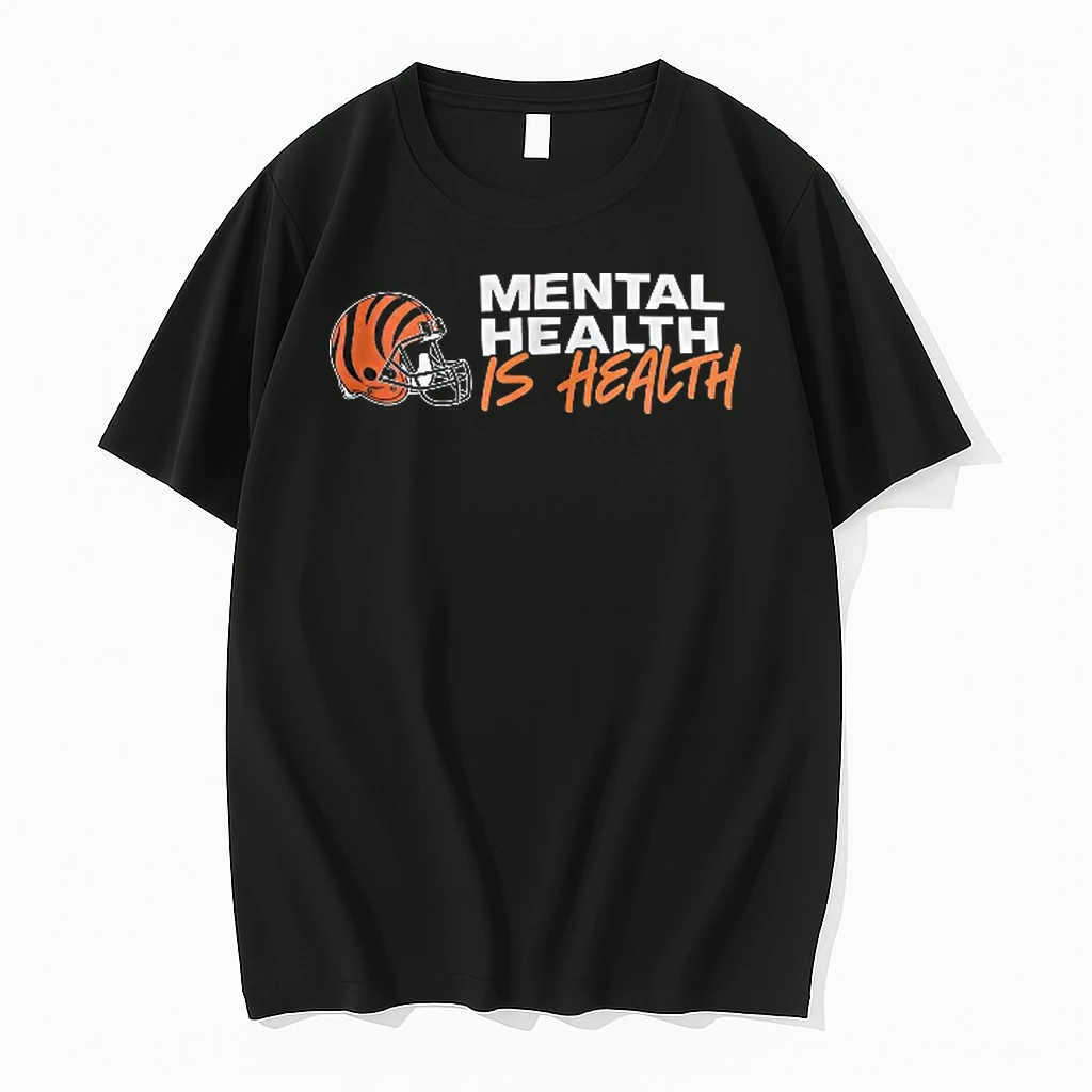 Officials Cincinnati Bengals Nfl Mental Health Is Health Football Helmet T Shirt Sweater Hoodie