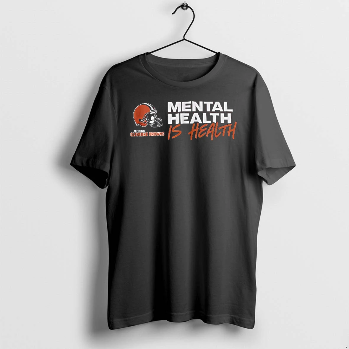 Officials Cleveland Browns Nfl Mental Health Is Football Helmet Logo T Shirt Sweater Hoodie