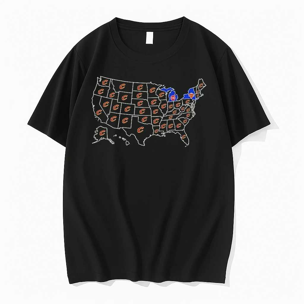 Officials Cleveland Cavaliers Nba A Map Of Which States T Shirt Sweater Hoodie