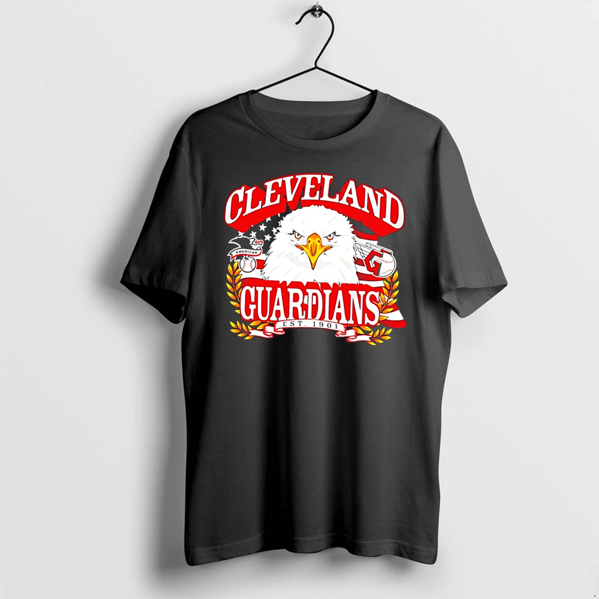 Officials Cleveland Guardians Americana Eagle Celebrating Americas 250th Tee T Shirt Sweater Hoodie
