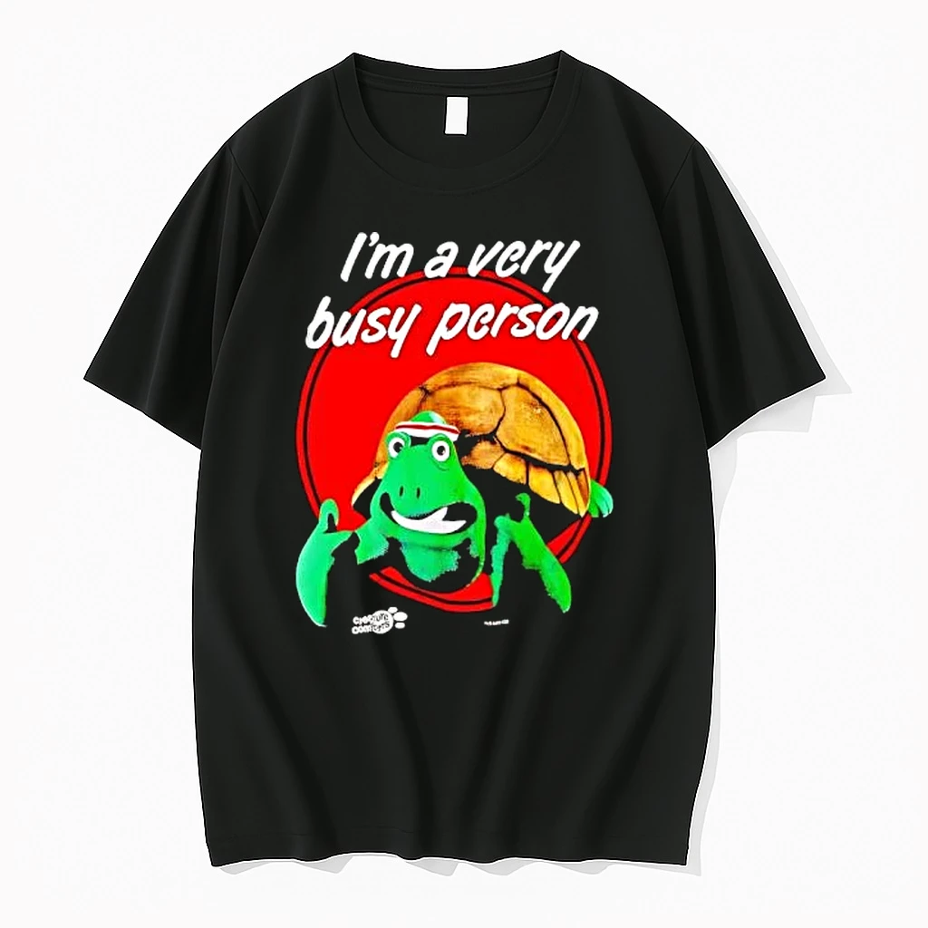 Officials Creature Comforts Im A Very Busy Person Turtle Premium T Shirt Sweatshirt Hoodie