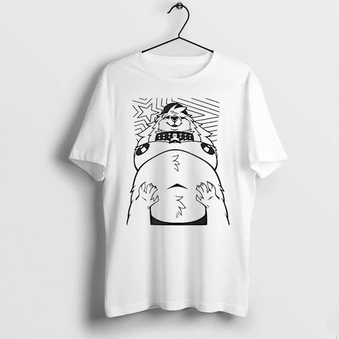 Officials Cute Furry Character With Spiked Collar Premium T Shirt Sweatshirt Hoodie