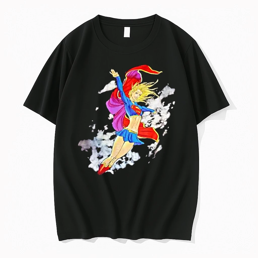 Officials Dc Comics Supergirl Flying Through Smoke Clouds Watercolor Mens T Shirt Sweater Hoodie