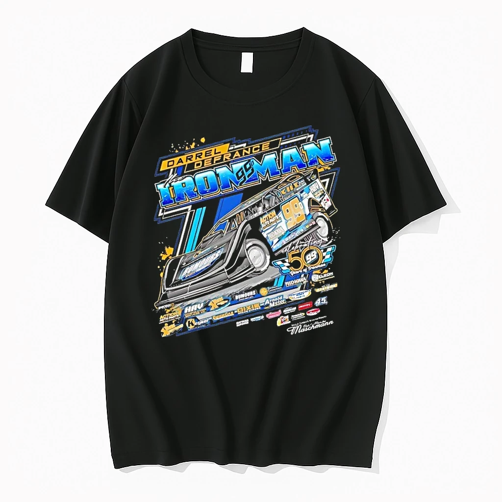 Officials Darrel Defrance Ironman 99 Dirt Modified Racing T Shirt Sweater Hoodie