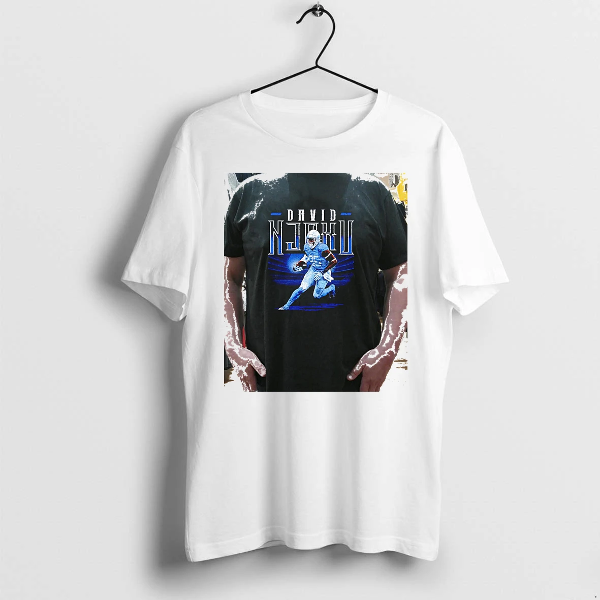 Officials David Njoku Los Angeles Chargers Player Name Premium T Shirt Sweatshirt Hoodie