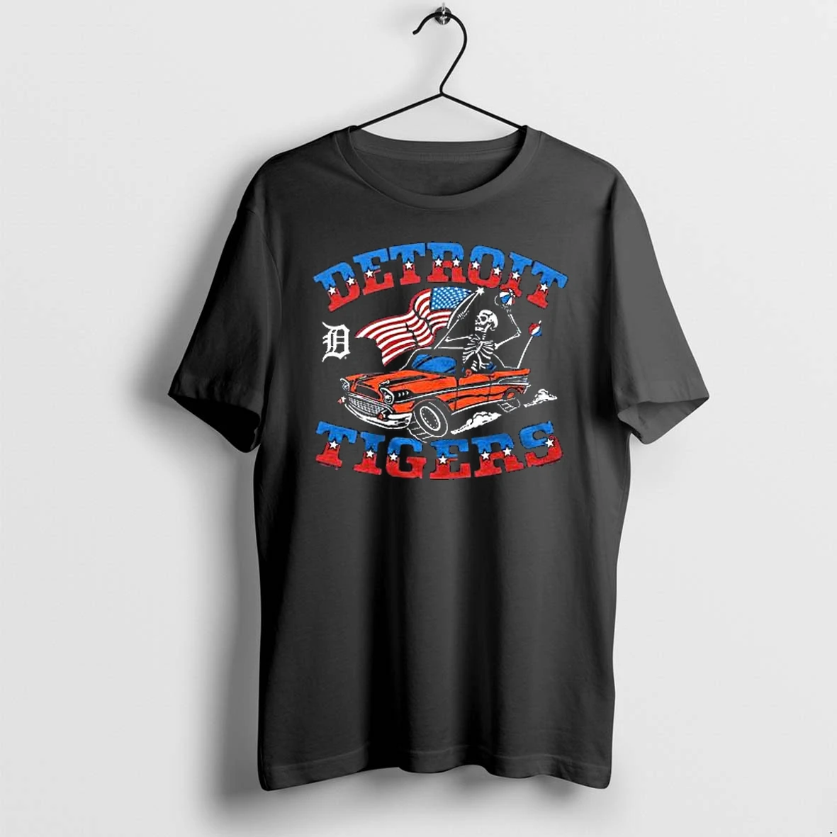 Officials Detroit Tigers Mlb X Grateful Dead X American Black T Shirt Sweater Hoodie
