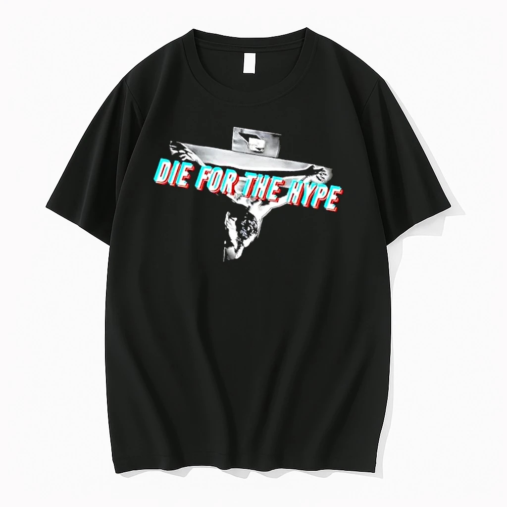 Officials Die For The Hype Jesus Christ Crucified On Cross High Contrast Mens T Shirt Sweater Hoodie