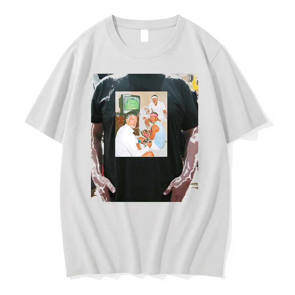 Officials Djokovic Nadal Federer Playing Video Game Vintage Premium T Shirt Sweatshirt Hoodie