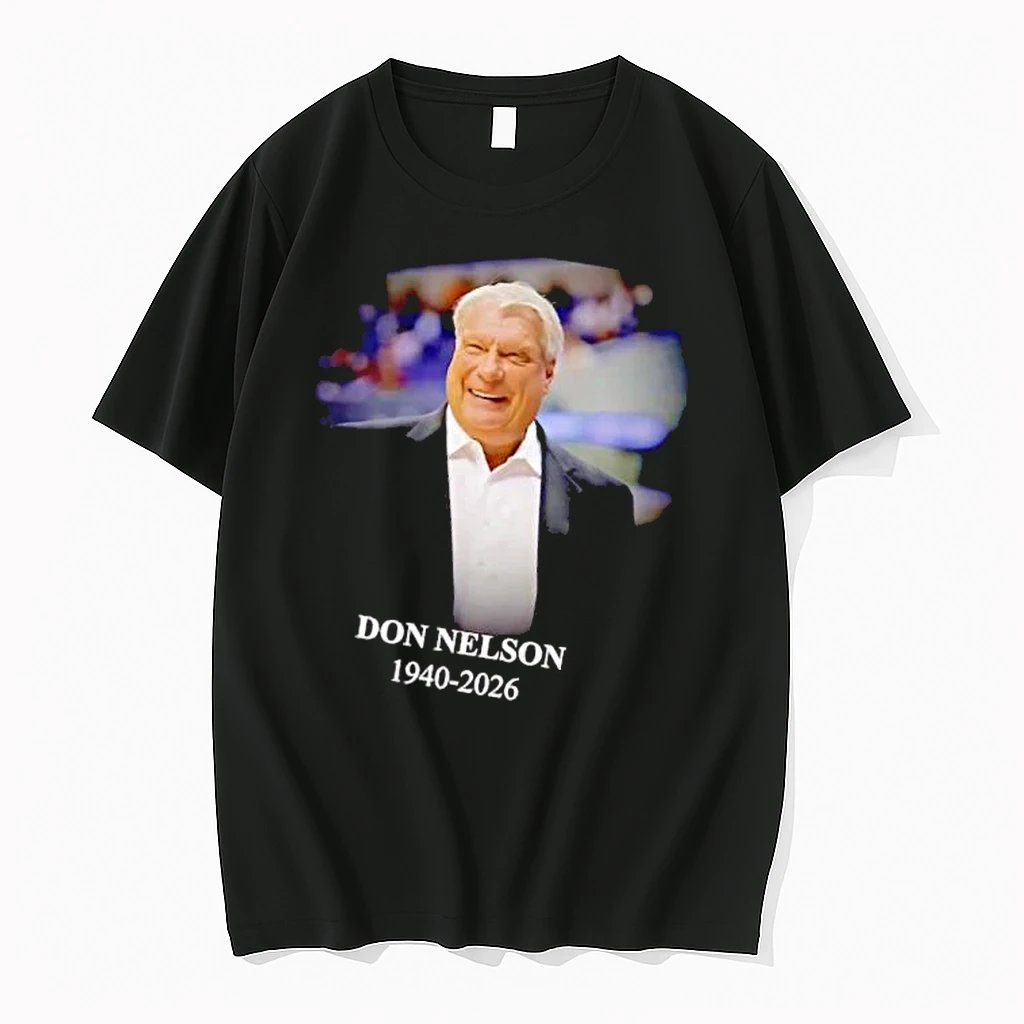 Officials Don Nelson 1940 2026 Coach Photo Portrait Black Suit Dark Background Mens Premium T Shirt Sweatshirt Hoodie