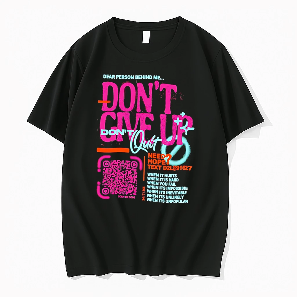 Officials Dont Give Up Quit Need Hope Text Tee T Shirt Sweater Hoodie