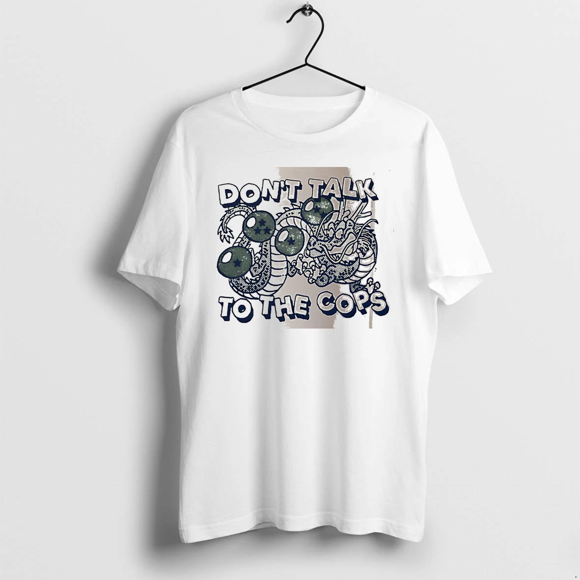 Officials Dont Talk To The Cops Dragon Ball Shenron White Premium T Shirt Sweatshirt Hoodie