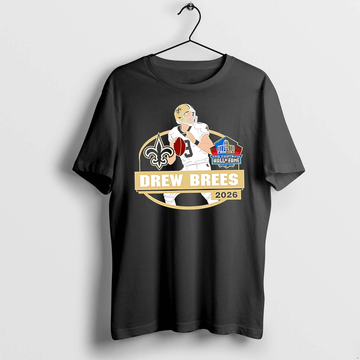 Officials Drew Brees 2026 Pro Football Hall Of Fame New Orleans Saints Premium T Shirt Sweatshirt Hoodie