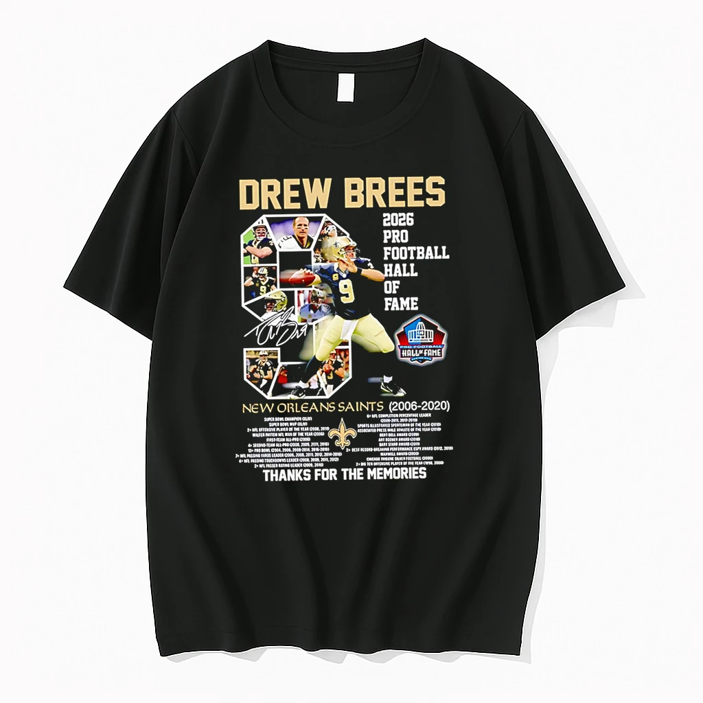 Officials Drew Brees 2026 Pro Football Hall Of Fame New Orleans Saints Thanks For The Memories Premium T Shirt Sweatshirt Hoodie