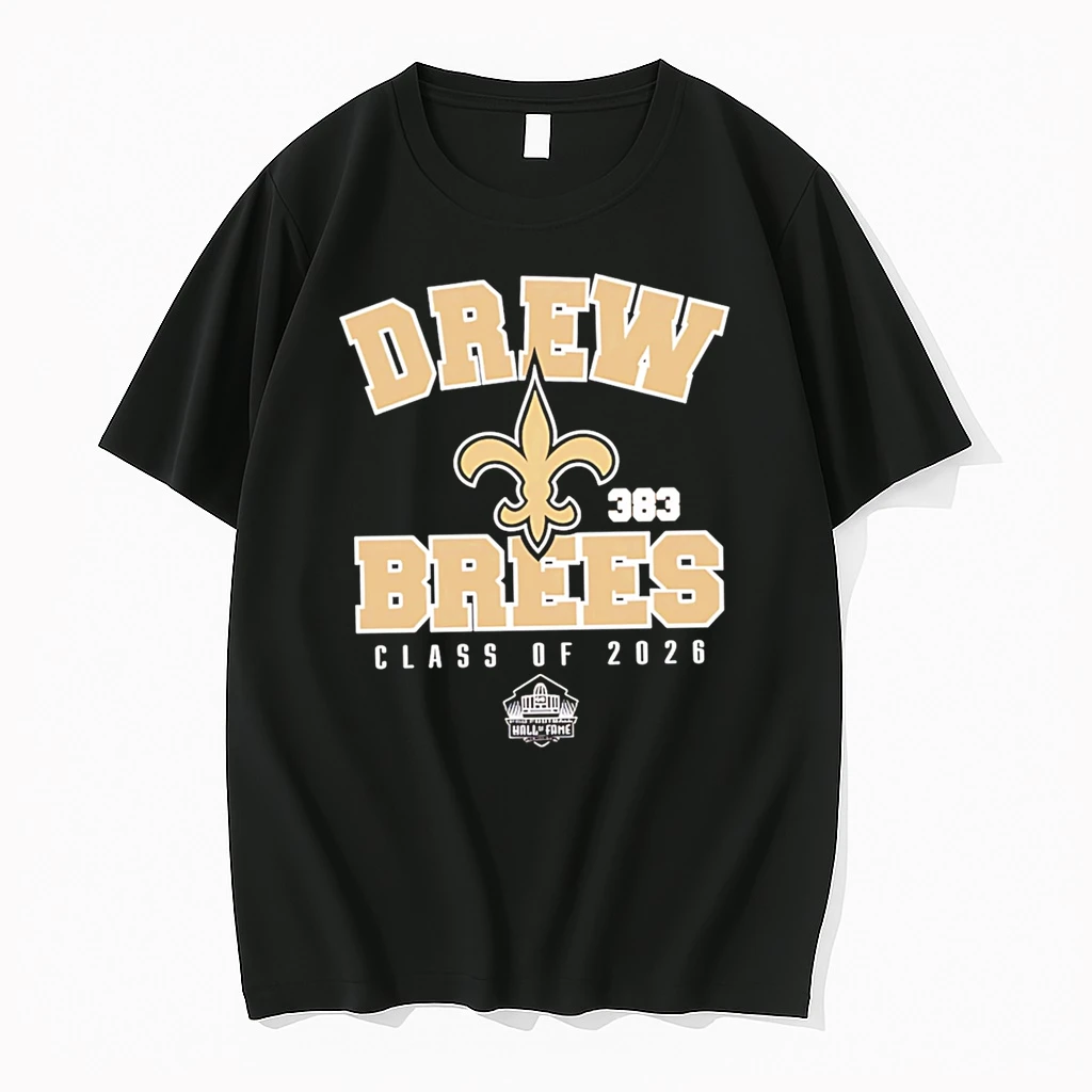 Officials Drew Brees 383 Class Of 2026 Pro Football Hall Of Fame Premium T Shirt Sweatshirt Hoodie