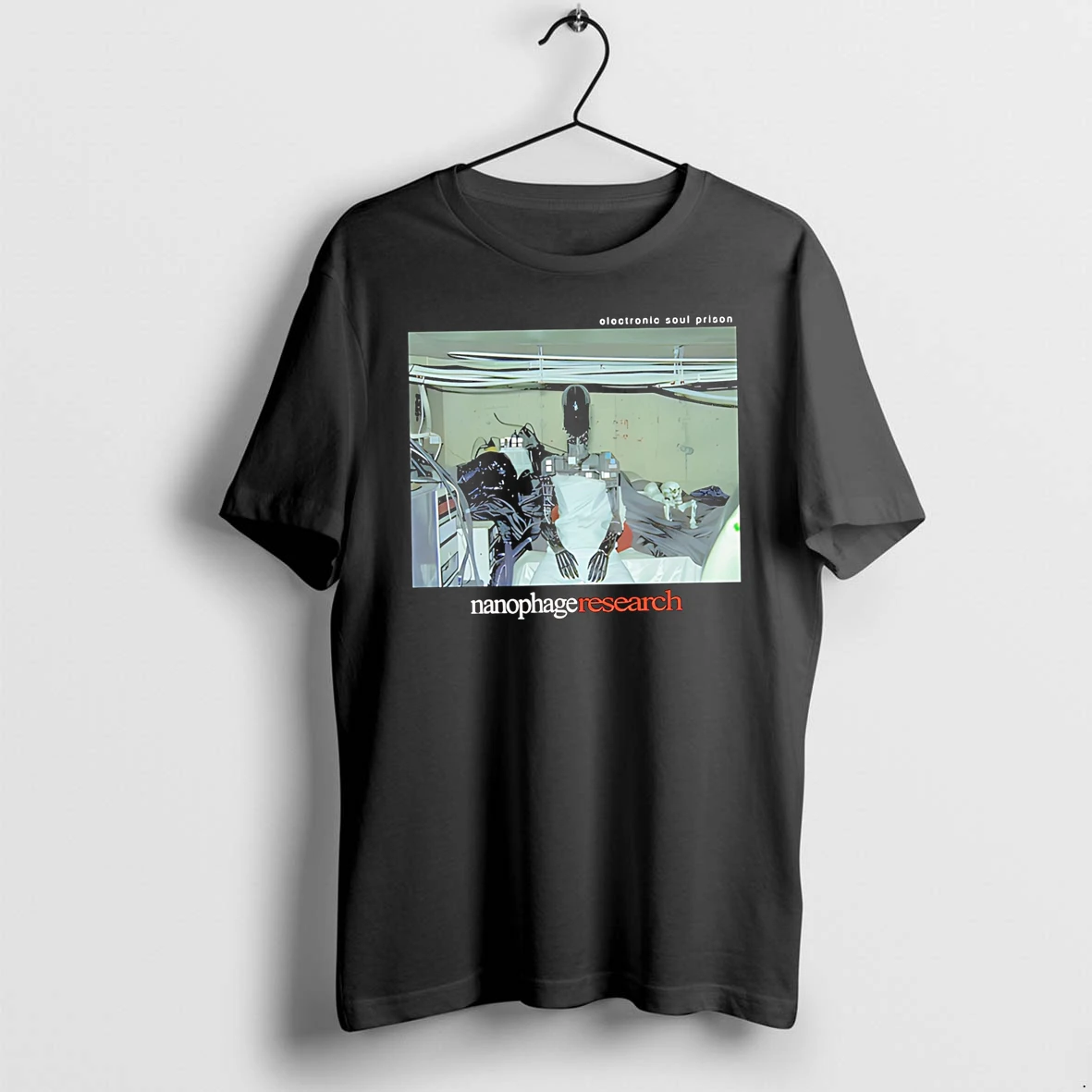 Officials Electronic Soul Prison Nanophage Research Robot Skeleton Premium T Shirt Sweatshirt Hoodie