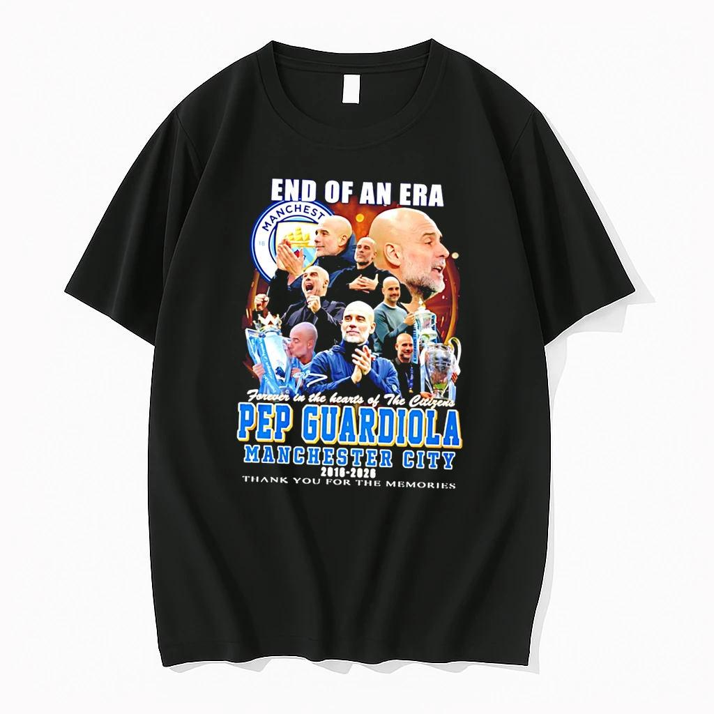 Officials End Of An Era Pep Guardiola Manchester City Forever In The Heart Of The Citizens Tee T Shirt Sweater Hoodie