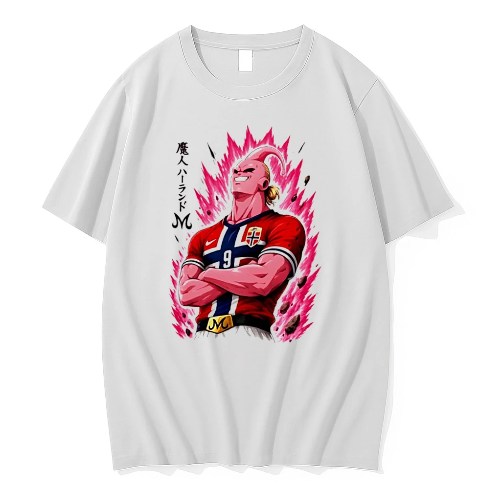 Officials Erling Haaland Majin Buu Super Saiyan Norway Jersey Tee Premium T Shirt Sweatshirt Hoodie
