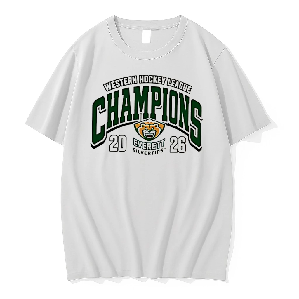 Officials Everett Silvertips Whl Champions 2026 Logo Tee T Shirt Sweater Hoodie