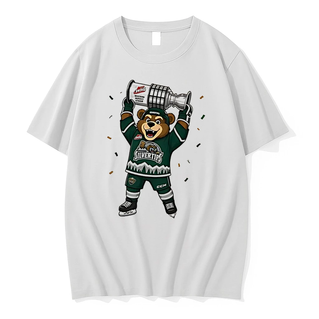 Officials Everett Silvertips Whl Champions 2026 Mascot Tee T Shirt Sweater Hoodie