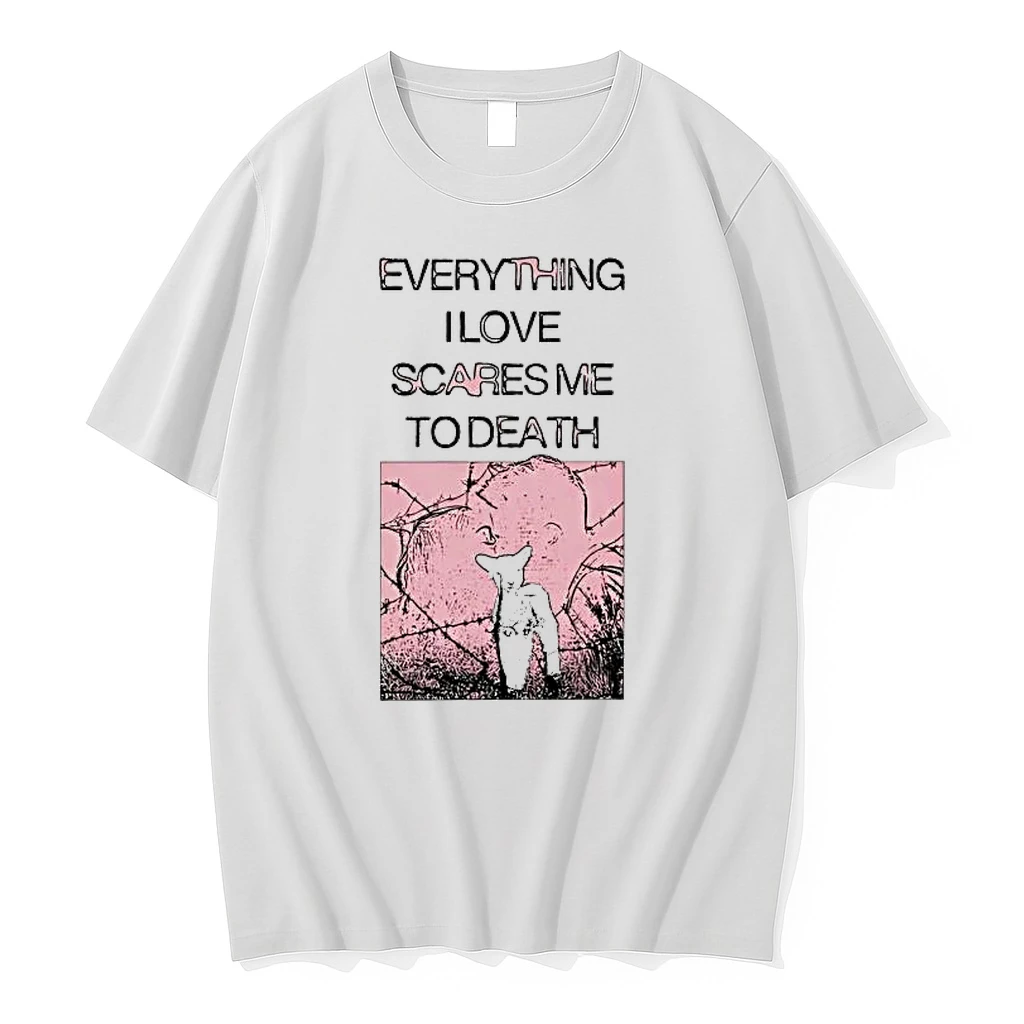 Officials Everything I Love Scares Me To Death Lamb And Barbed Wire Premium T Shirt Sweatshirt Hoodie